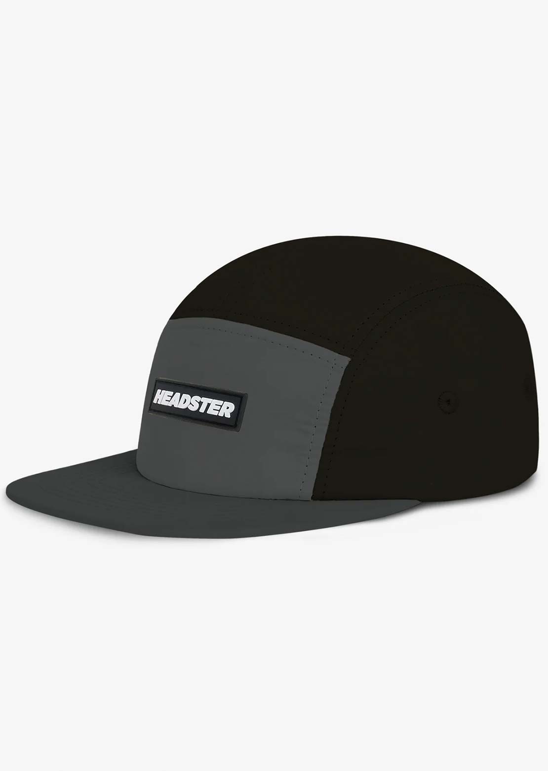 Headster Junior Runner Nylon Five Panel Cap Charcoal
