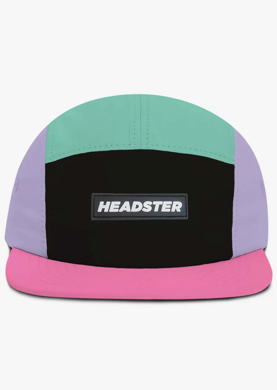 Headster Junior Runner Nylon Five Panel Cap Flushing Pink