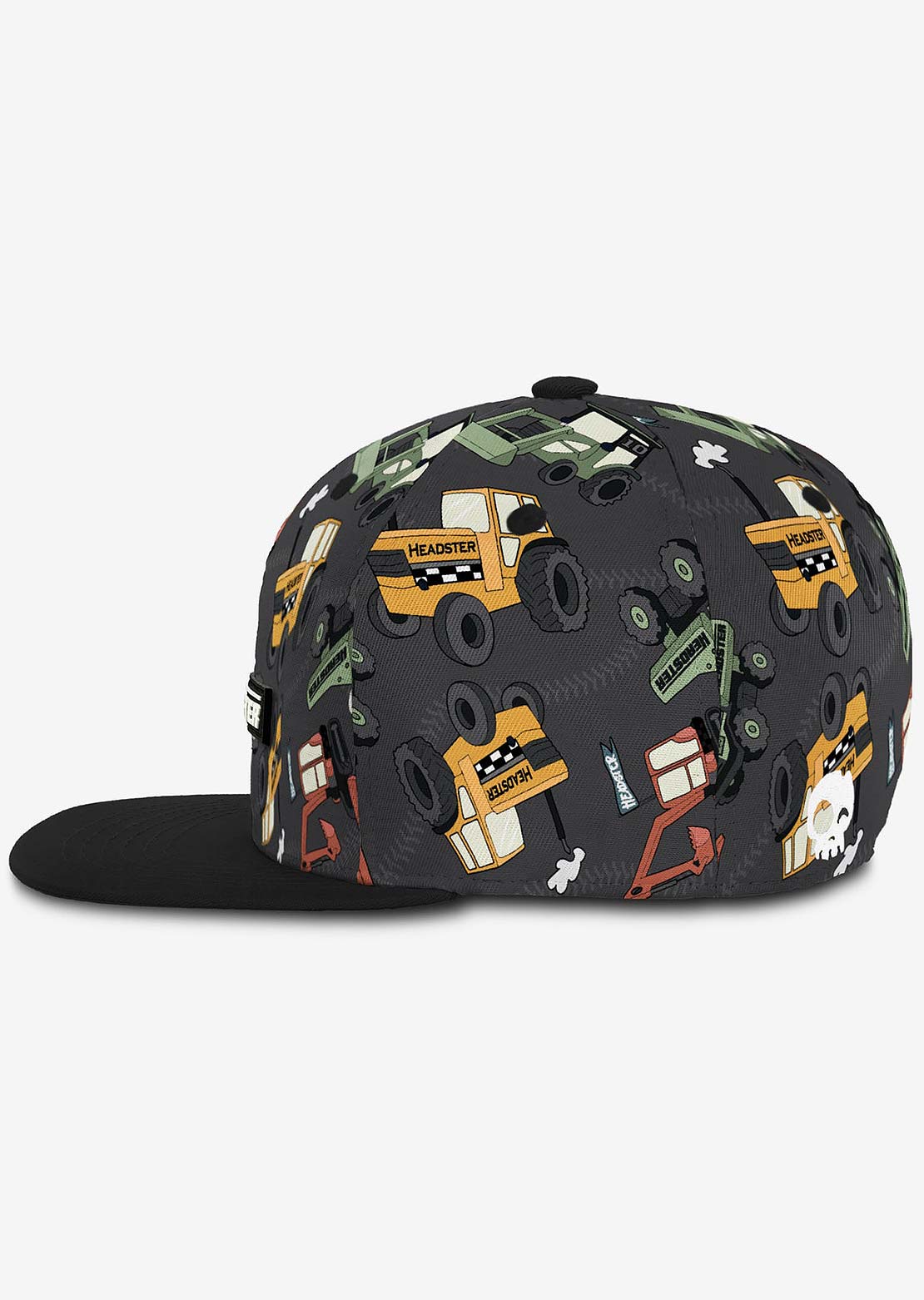 Headster Junior Under Construction Snapback Cap Charcoal