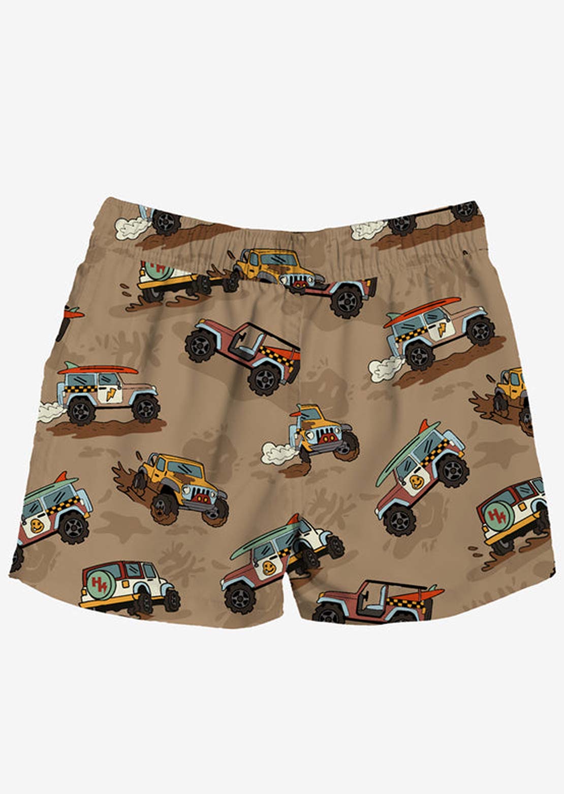 Headster Toddler All Terrain Fun 4-Way Stretch Boardshorts Beige Sand