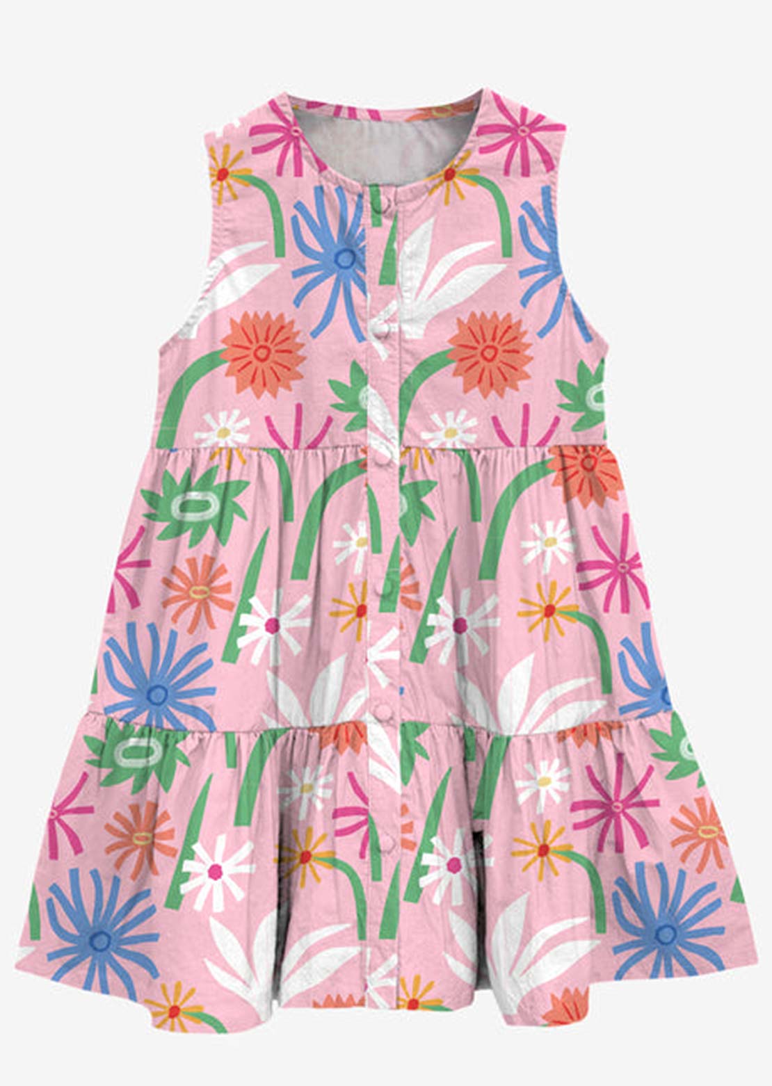 Headster Toddler Garden Groove Sleeveless Dress Mary's Rose