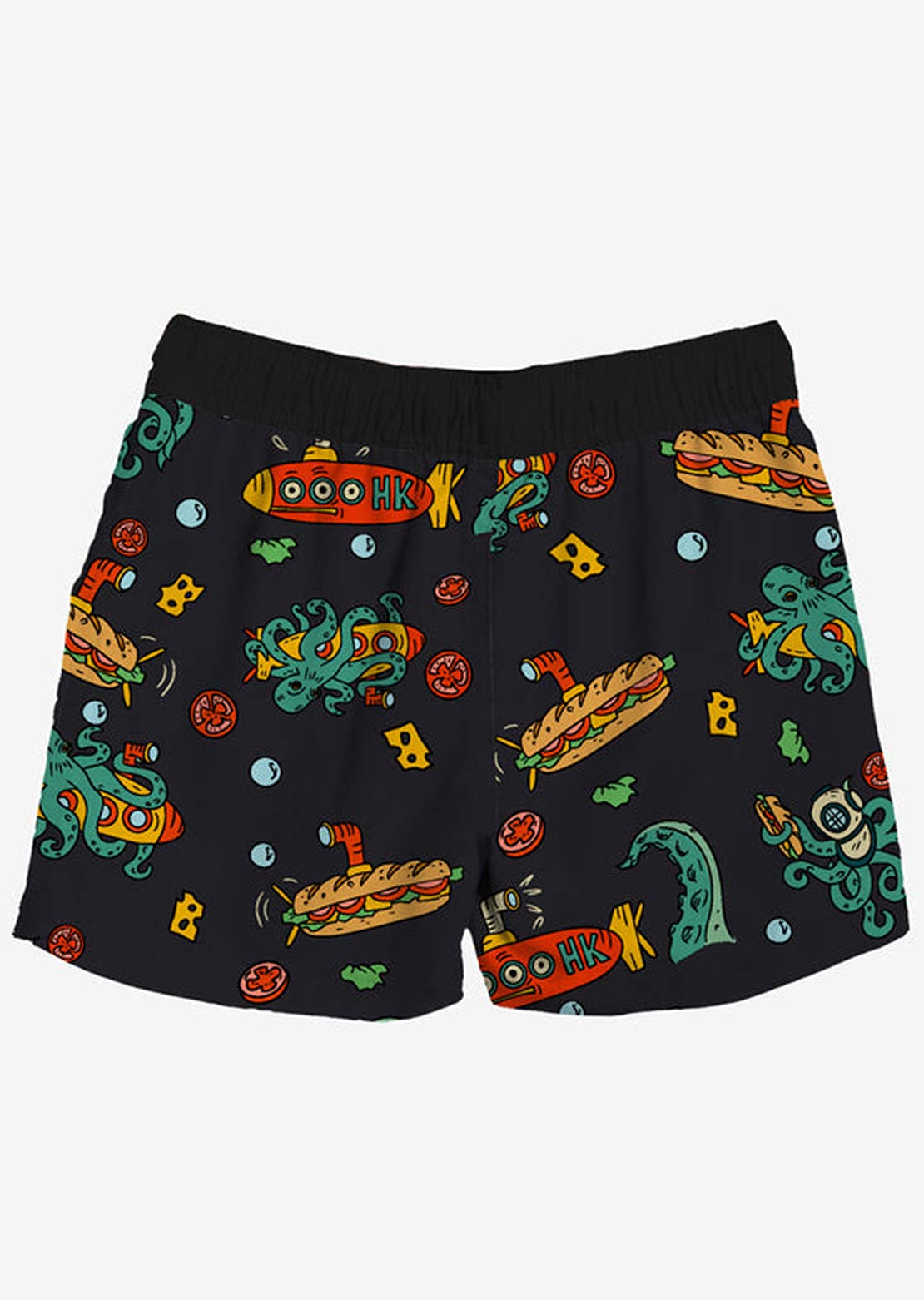 Headster Toddler Sub-Marine 4-Way Stretch Boardshorts Black