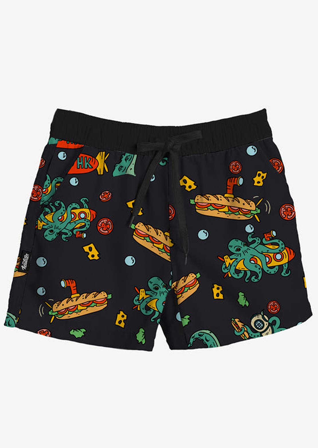 Headster Toddler Sub-Marine 4-Way Stretch Boardshorts Black