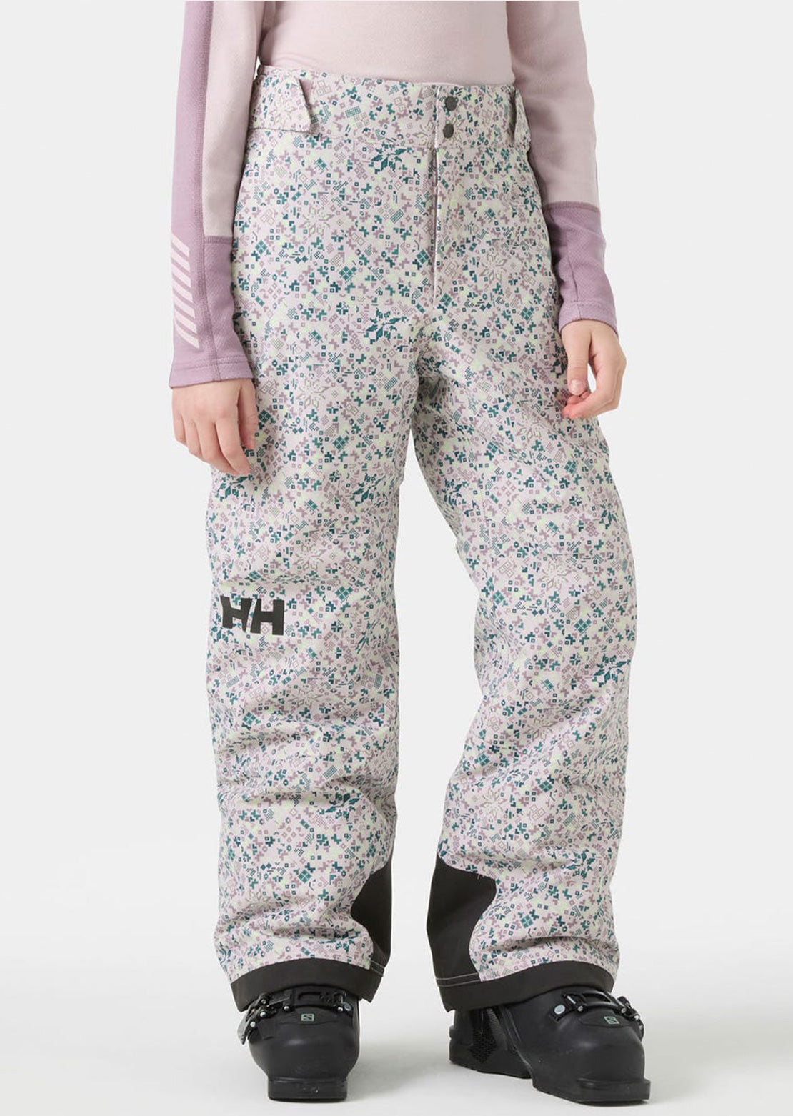 Helly Hansen Junior Diamond Pants Purple Clay AOP