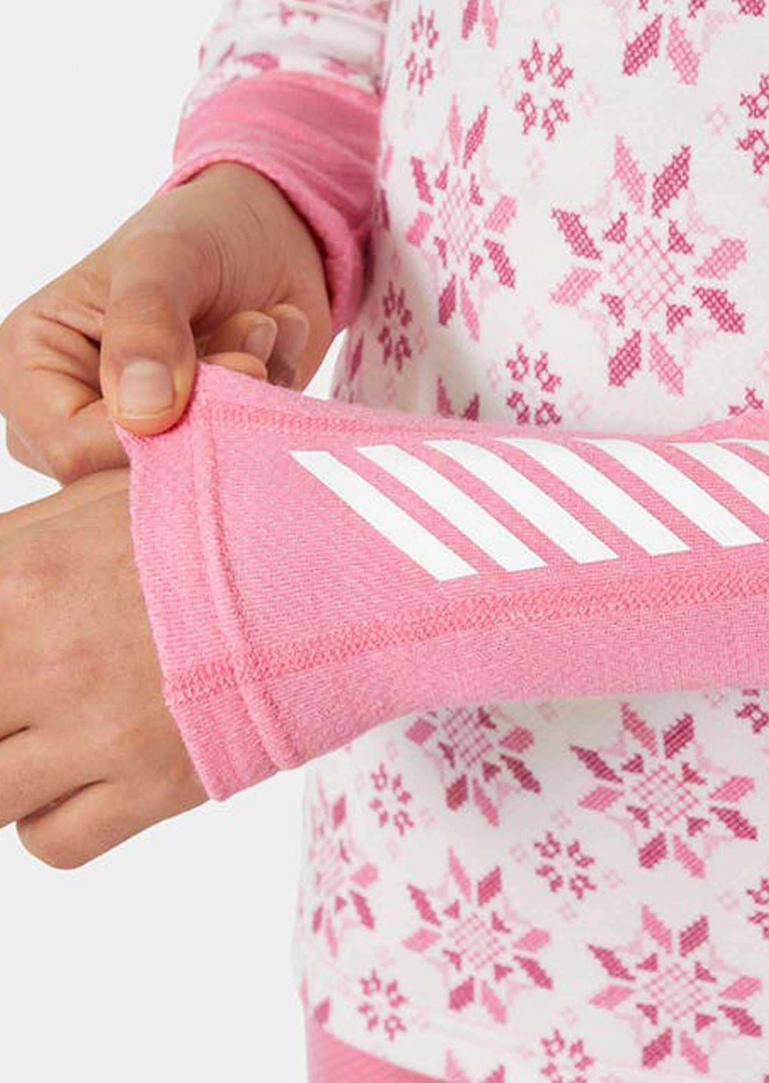 Helly Hansen Junior Graphic Lifa Merino Set Sugar Pink Snowflake Aop