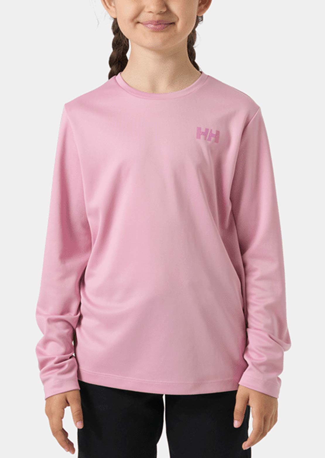 Helly Hansen Junior HH Tech Crew Long Sleeve Pink Lavender