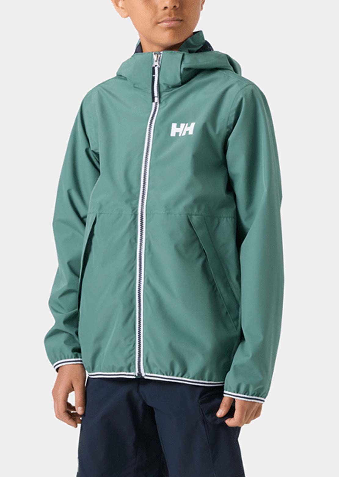 Helly Hansen Junior Koster Rain Jacket Opal Green