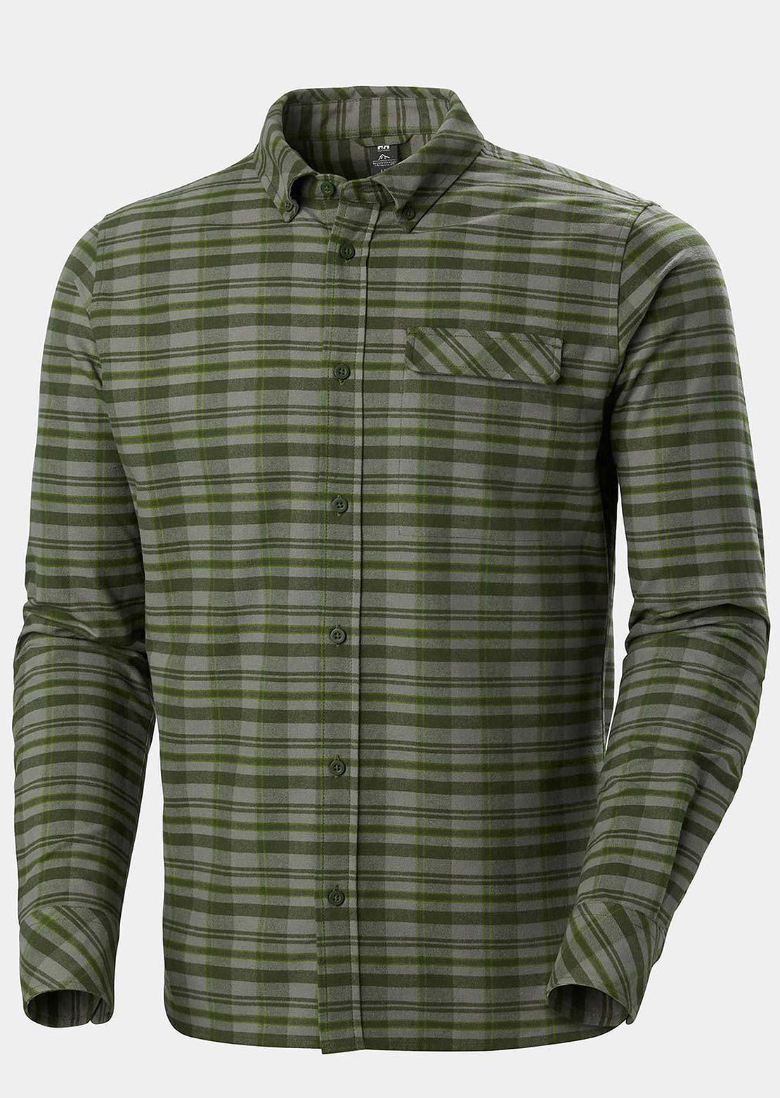 Helly Hansen Men's Classic Check Button Up Shirt Concrete876 Uniform Plaid