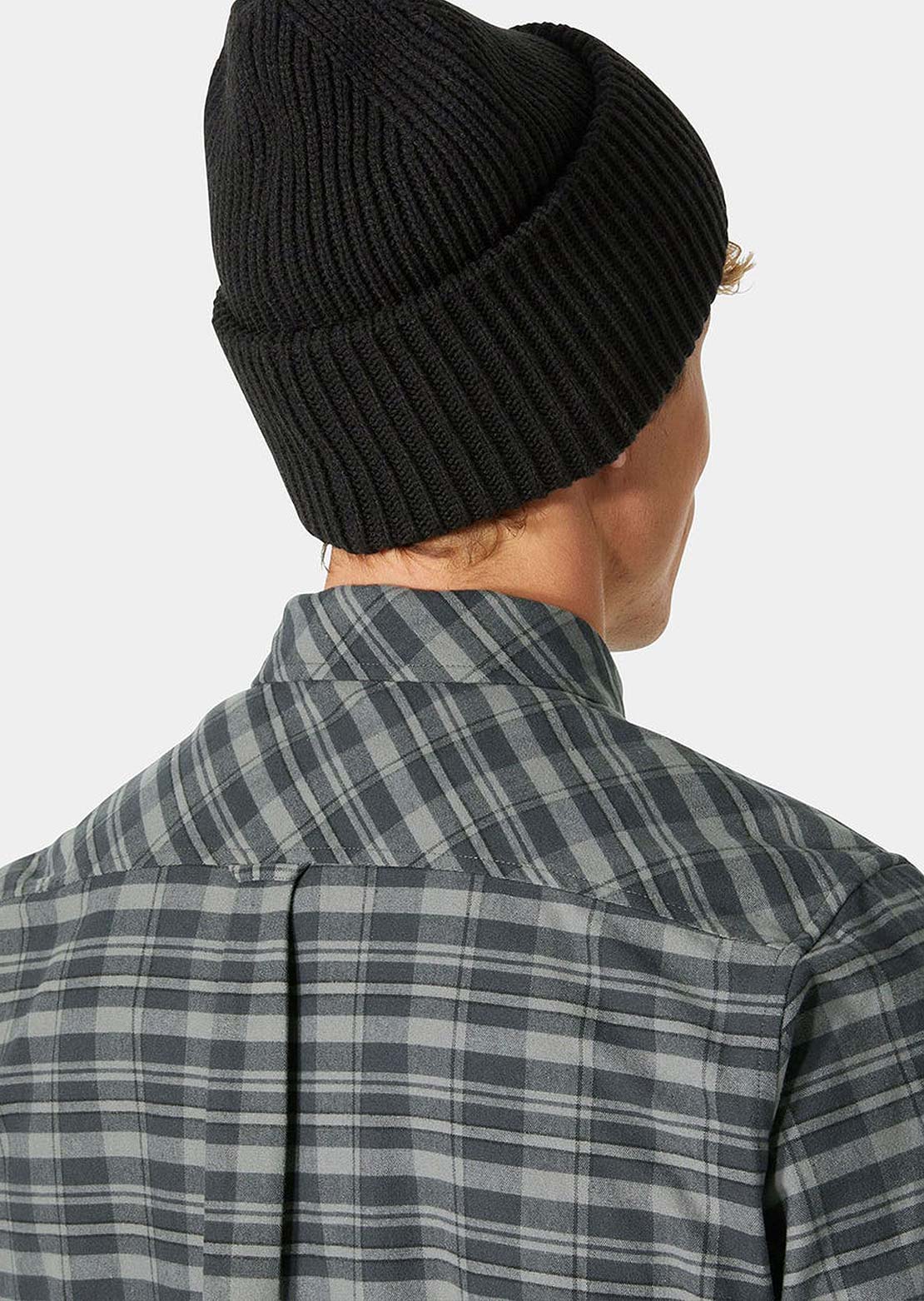 Helly Hansen Men's Classic Check Button Up Shirt Utility Green Uniform Plai