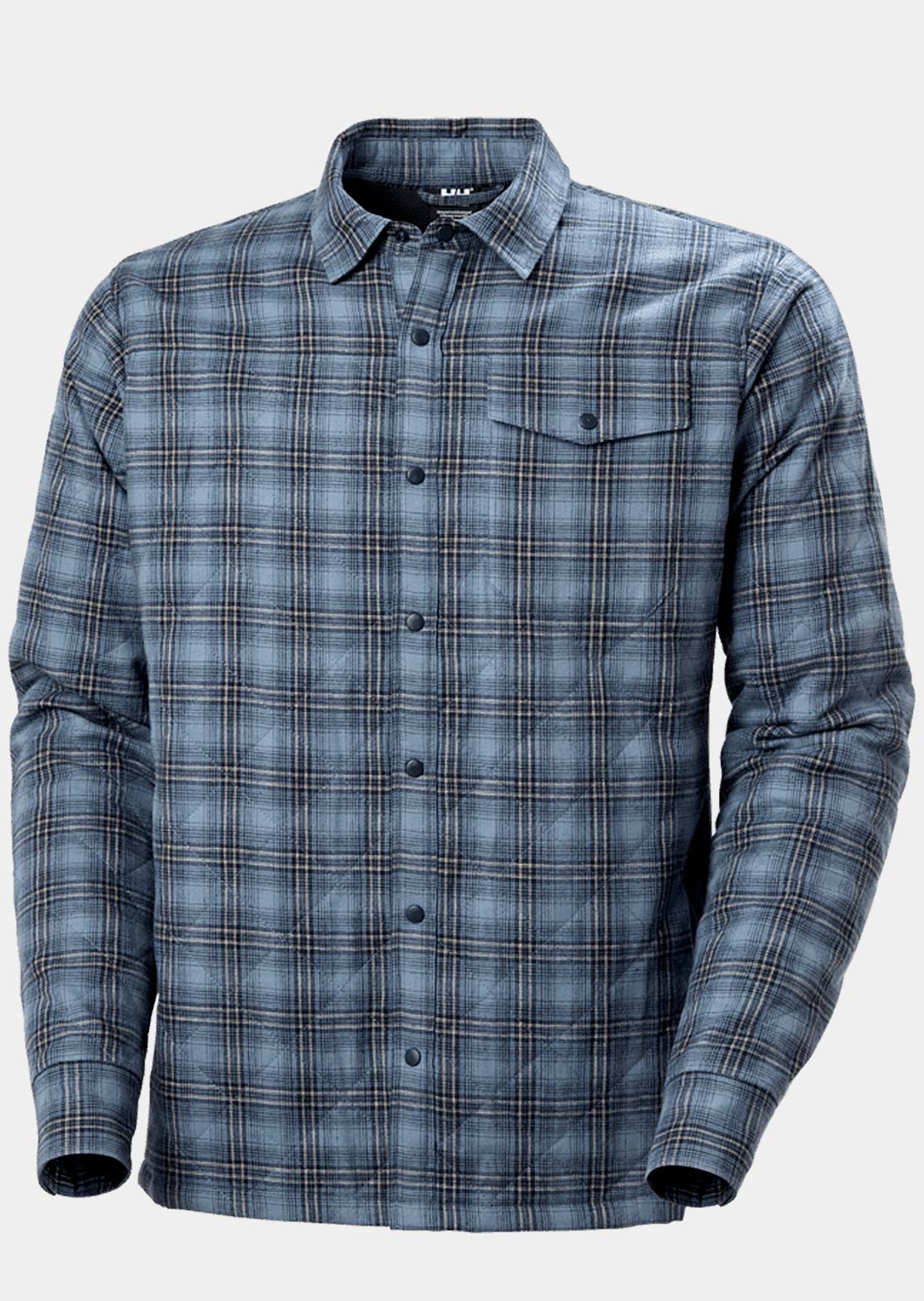 Helly Hansen Men's Isfjord Insulated Shacket Washed Navy Classic Plaid