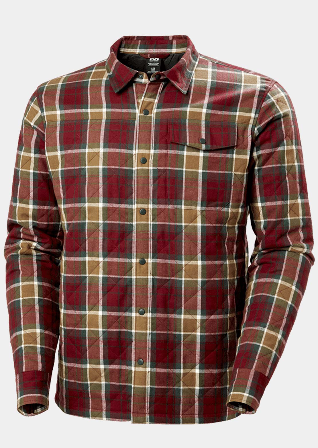 Helly Hansen Men's Isfjord Insulated Shacket Sepia Fjell Plaid