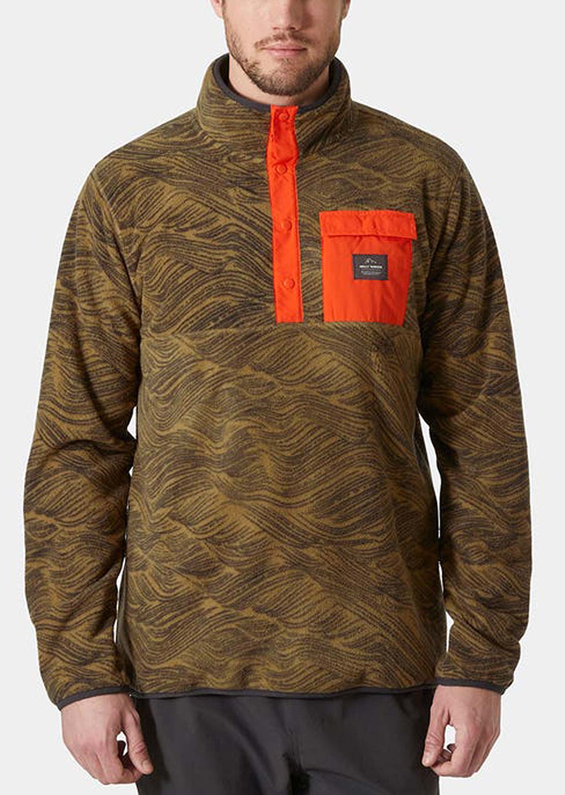 Helly Hansen Men's Maridalen Fleece Long Sleeve Lynx Wave Aop