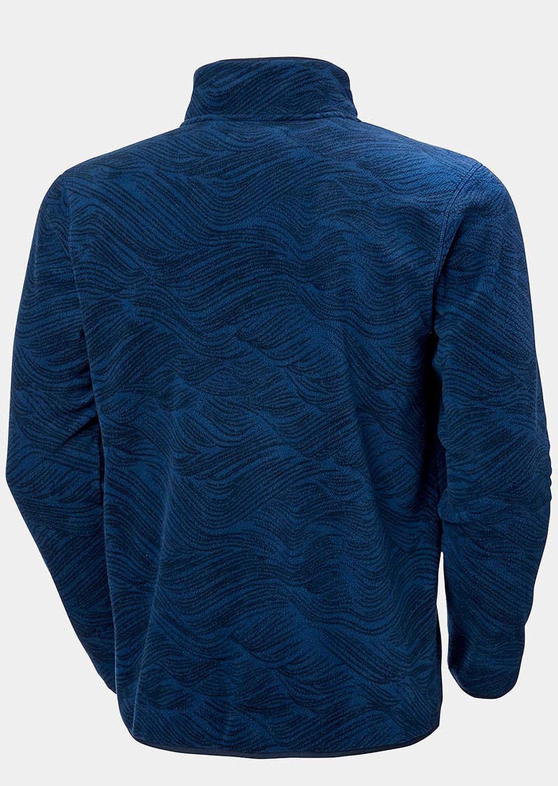 Helly Hansen Men's Maridalen Fleece Long Sleeve Ocean Wave Aop