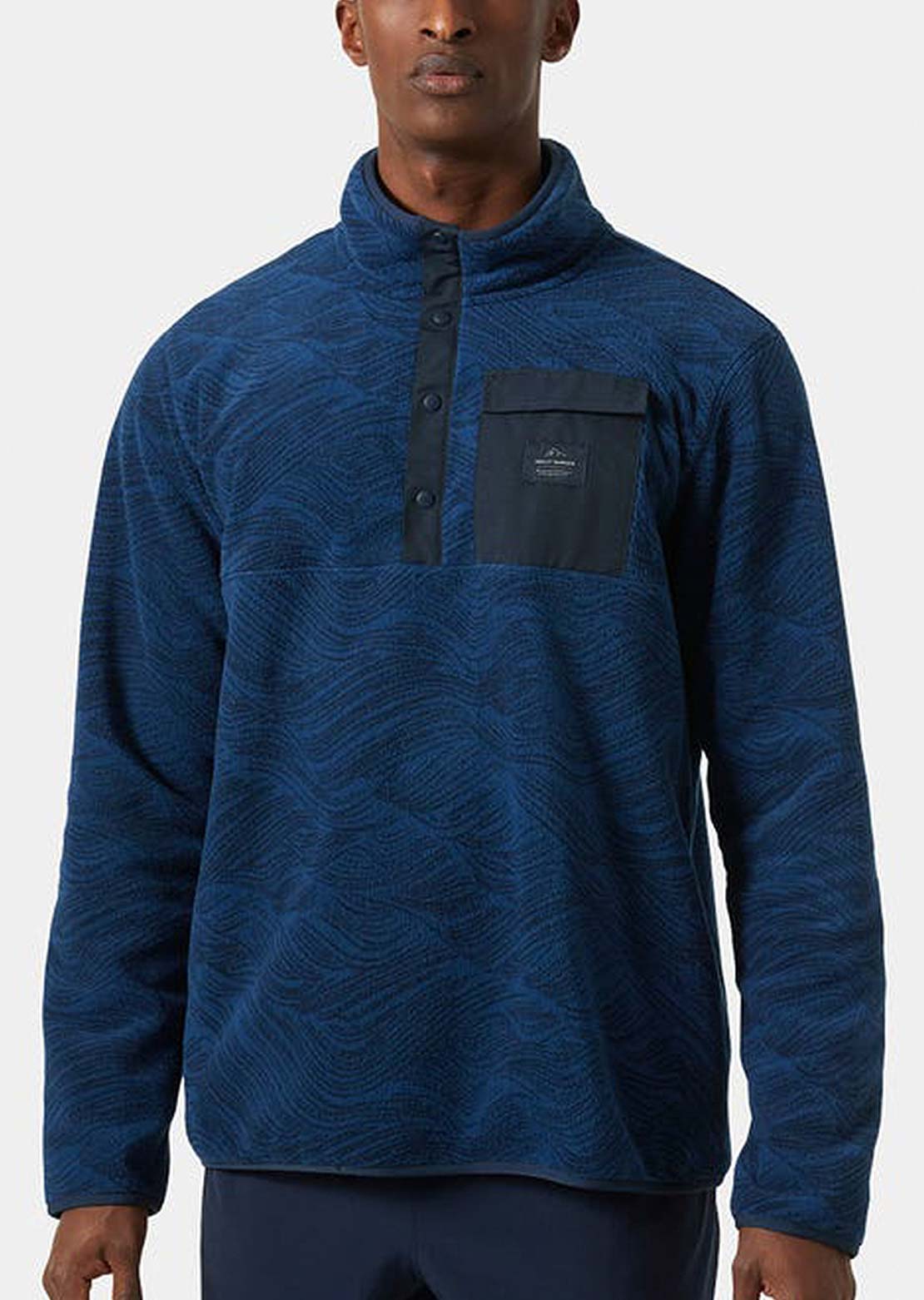 Helly Hansen Men's Maridalen Fleece Long Sleeve Ocean Wave Aop