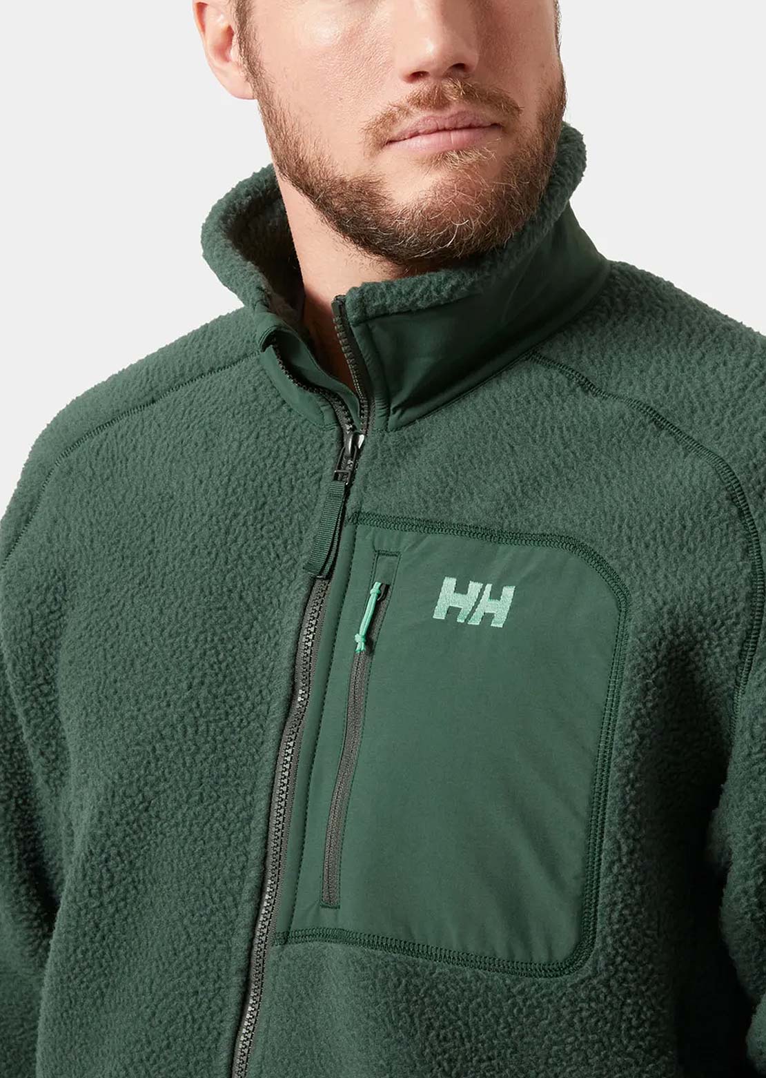 Helly Hansen Men's Panorama Pile Block Jacket Jungle Green