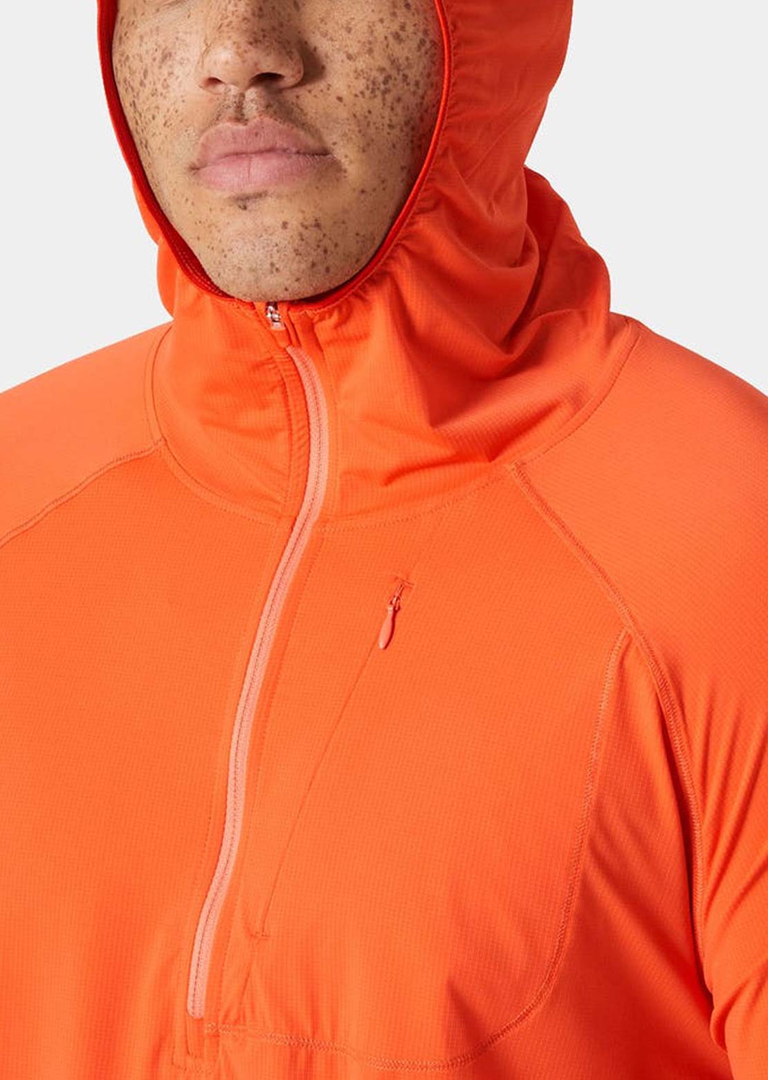Helly Hansen Men's Shine Solen 1/2 Zip Hood Bonfire