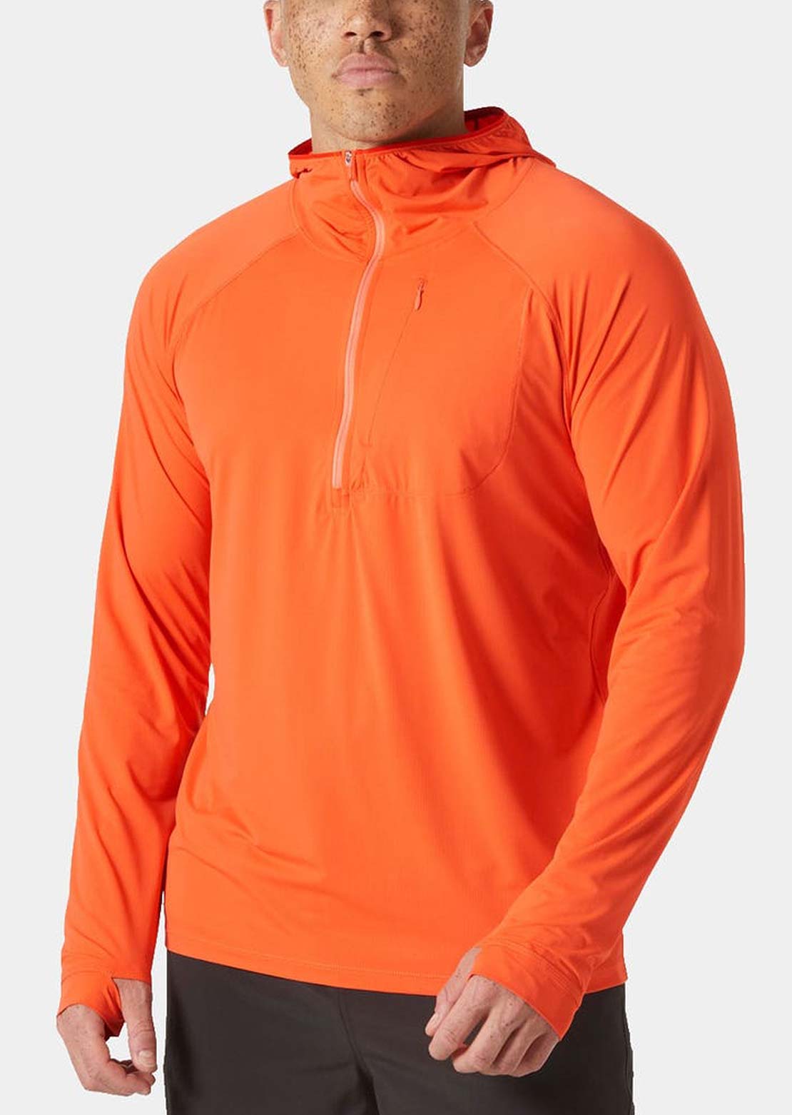 Helly Hansen Men's Shine Solen 1/2 Zip Hood Bonfire