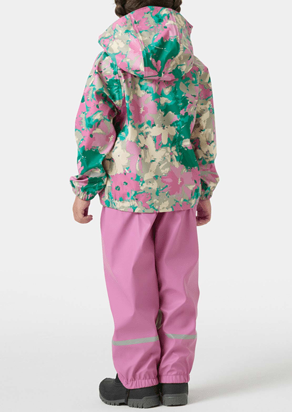 Helly Hansen Toddler Bergen 2.0 PU AOP Rain Set Meta Pink Aop