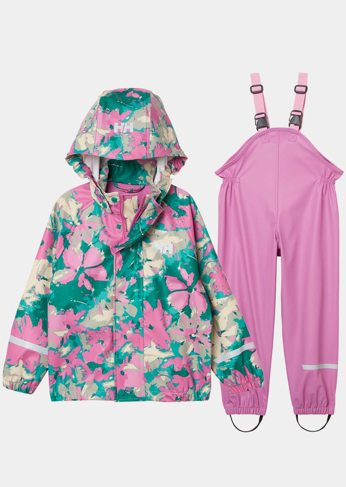 Helly Hansen Toddler Bergen 2.0 PU AOP Rain Set Meta Pink Aop
