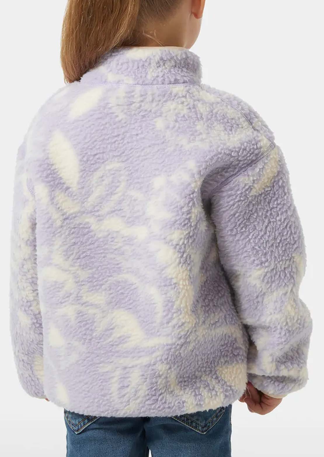 Helly Hansen Toddler Frosty Pile Sweater Bright Lavender Peony AOP
