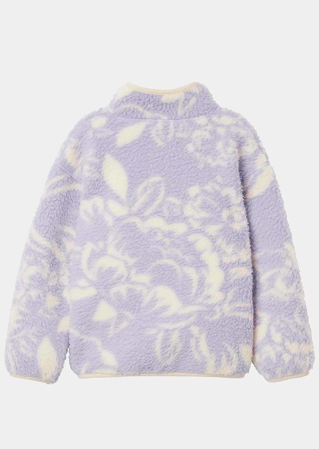 Helly Hansen Toddler Frosty Pile Sweater Bright Lavender Peony AOP