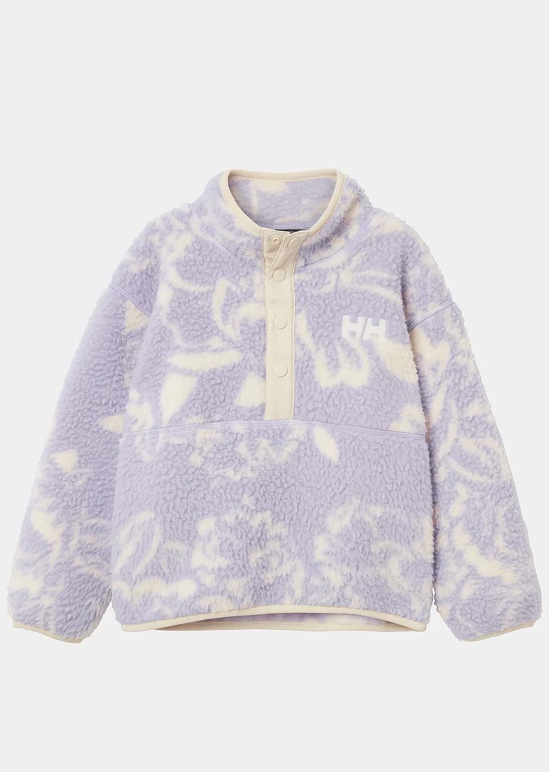 Helly Hansen Toddler Frosty Pile Sweater Bright Lavender Peony AOP