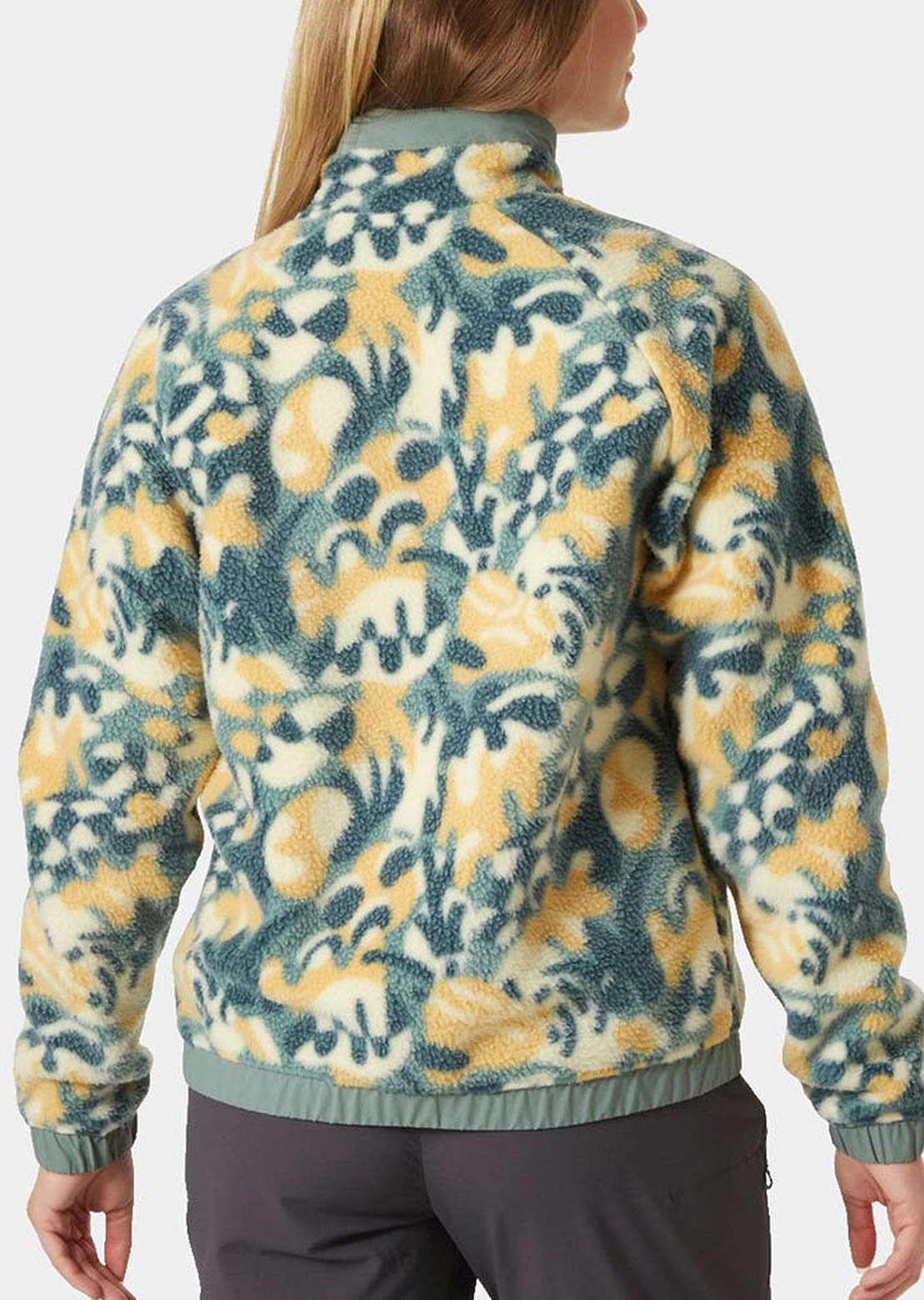 Helly Hansen Women's Imperial Printed Pile Snap Jacket Sand Bruce Aop