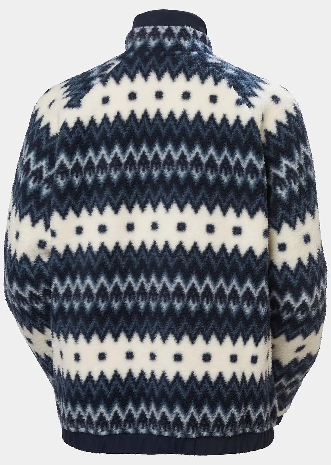 Helly Hansen Women's Imperial Printed Pile Snap Top Navy Nordic AOP