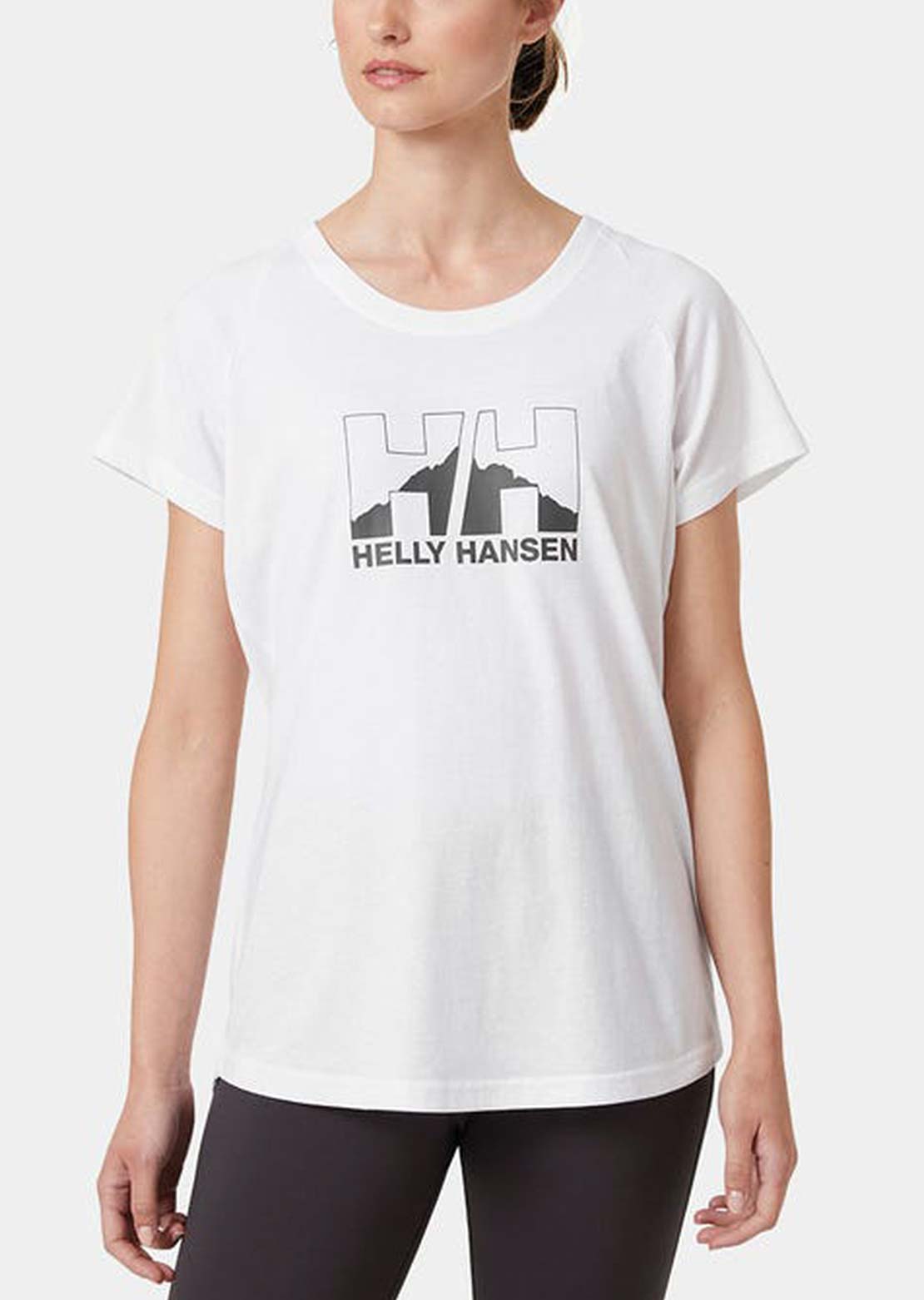 Helly Hansen Women's Nord Graphic Drop T-Shirt White
