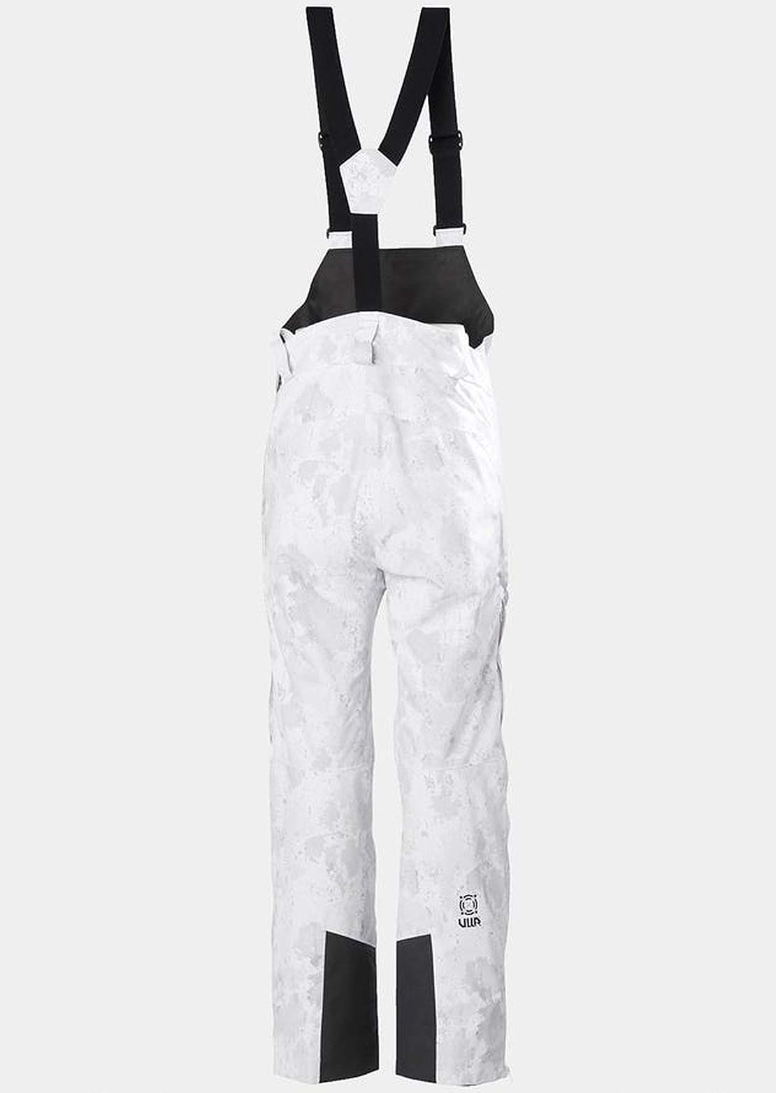 Helly Hansen Women&#39;s Powderqueen Bib Pants Grey Fog Snow Camo Aop