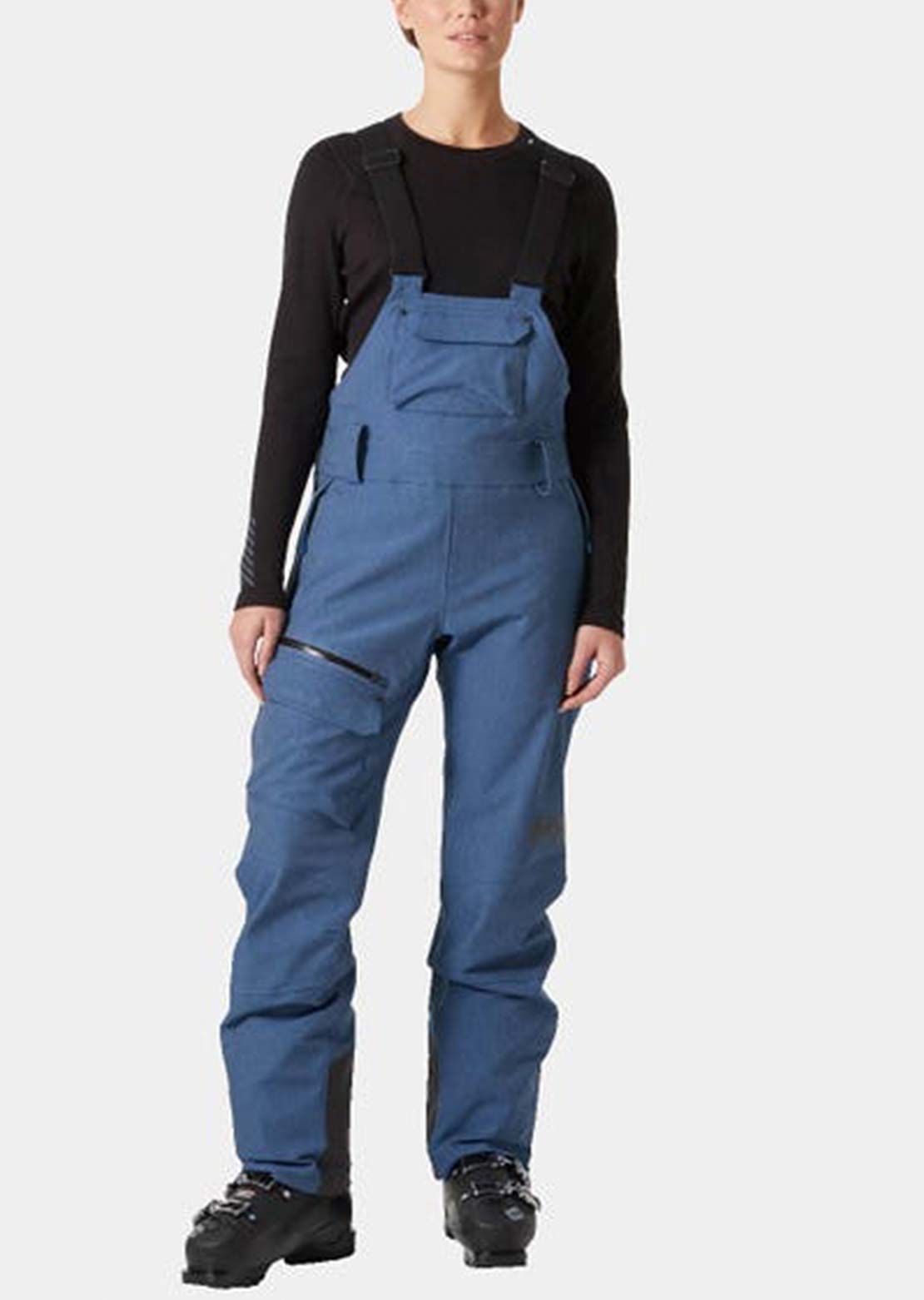 Helly Hansen Women's Powderqueen Bib Pants Deep Fjord Denim