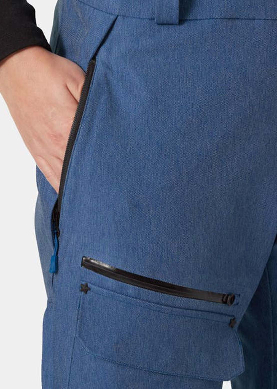 Helly Hansen Women's Powderqueen Bib Pants Deep Fjord Denim