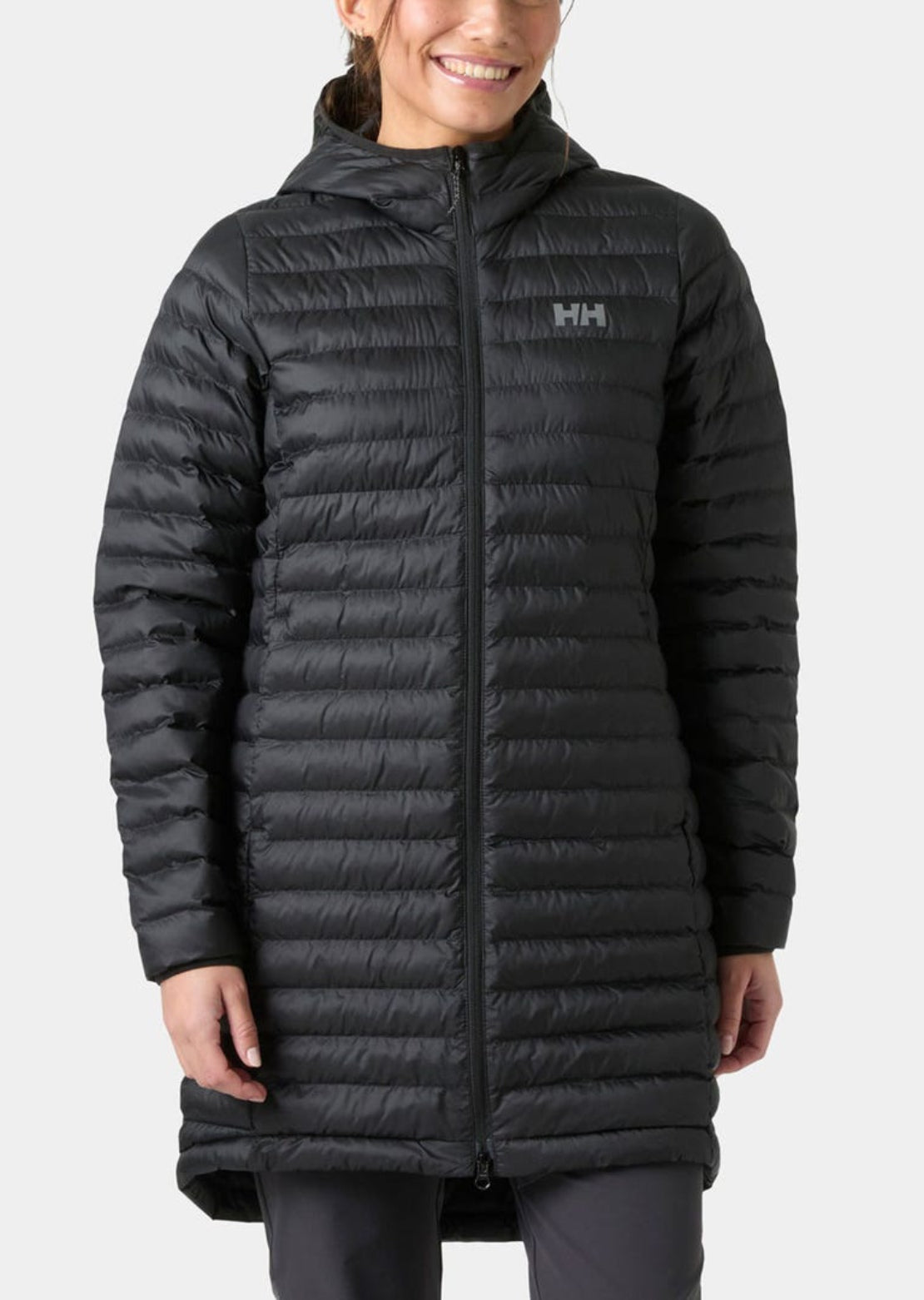 Helly Hansen Women's Sirdal Long Hooded Insulator Jacket Black