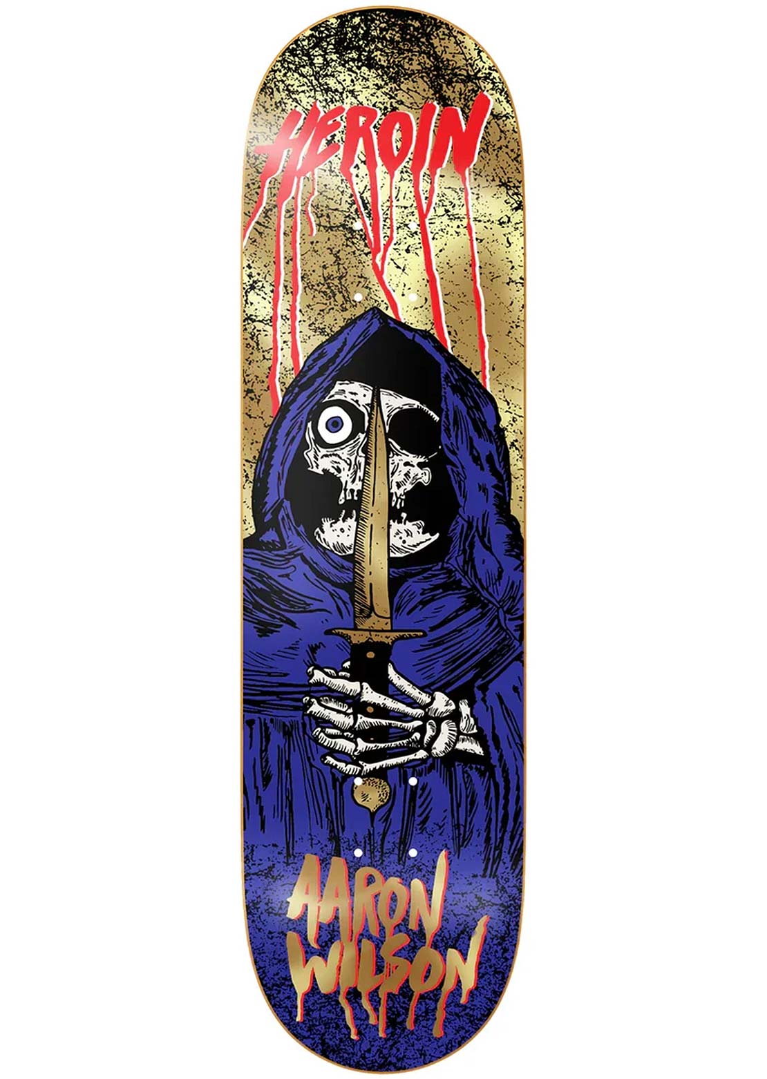 Heroin Unisex Aaron Wilson Skull Priest Skateboard Deck