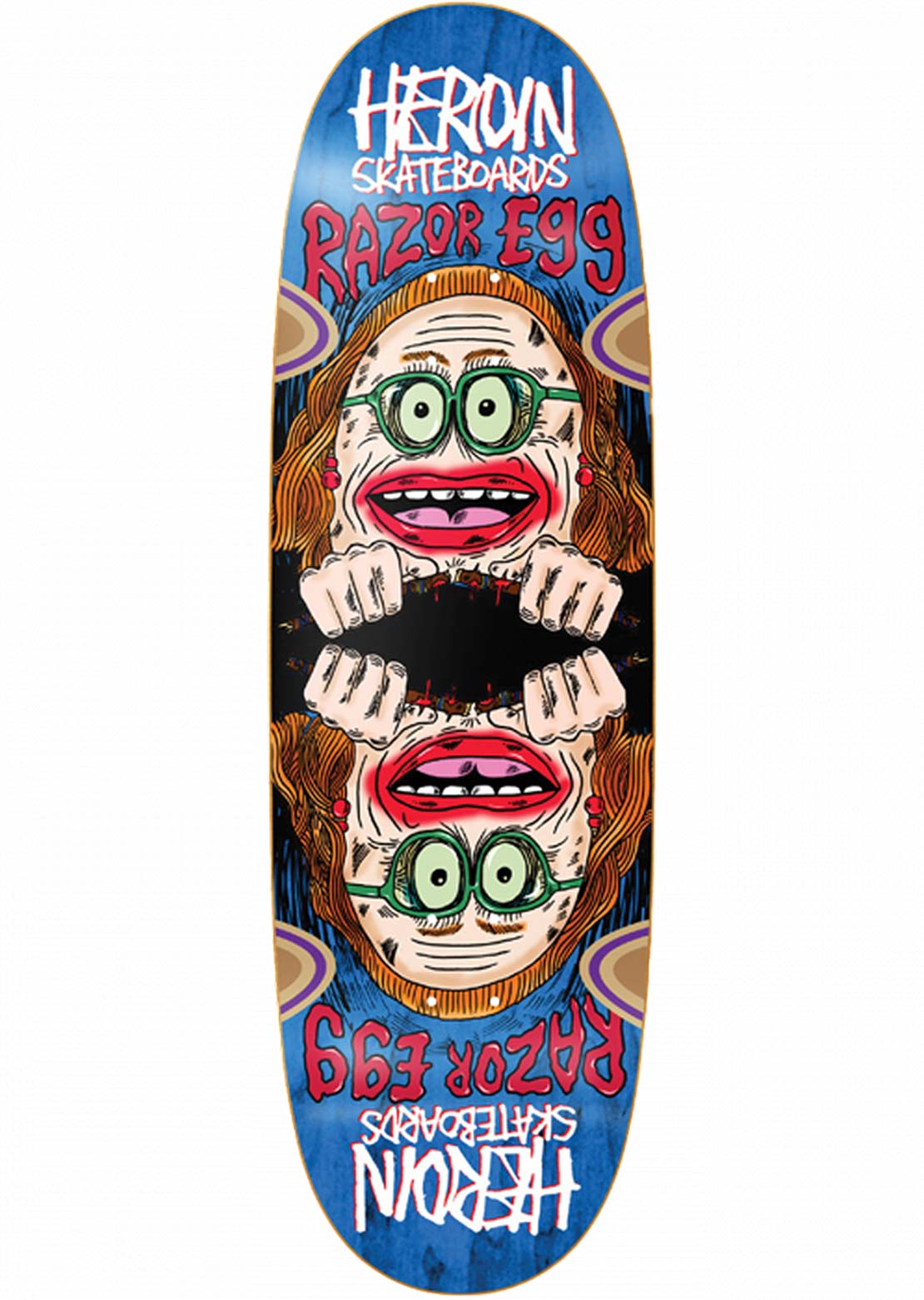 Heroin Unisex Auntie Razoregg Skateboard Deck