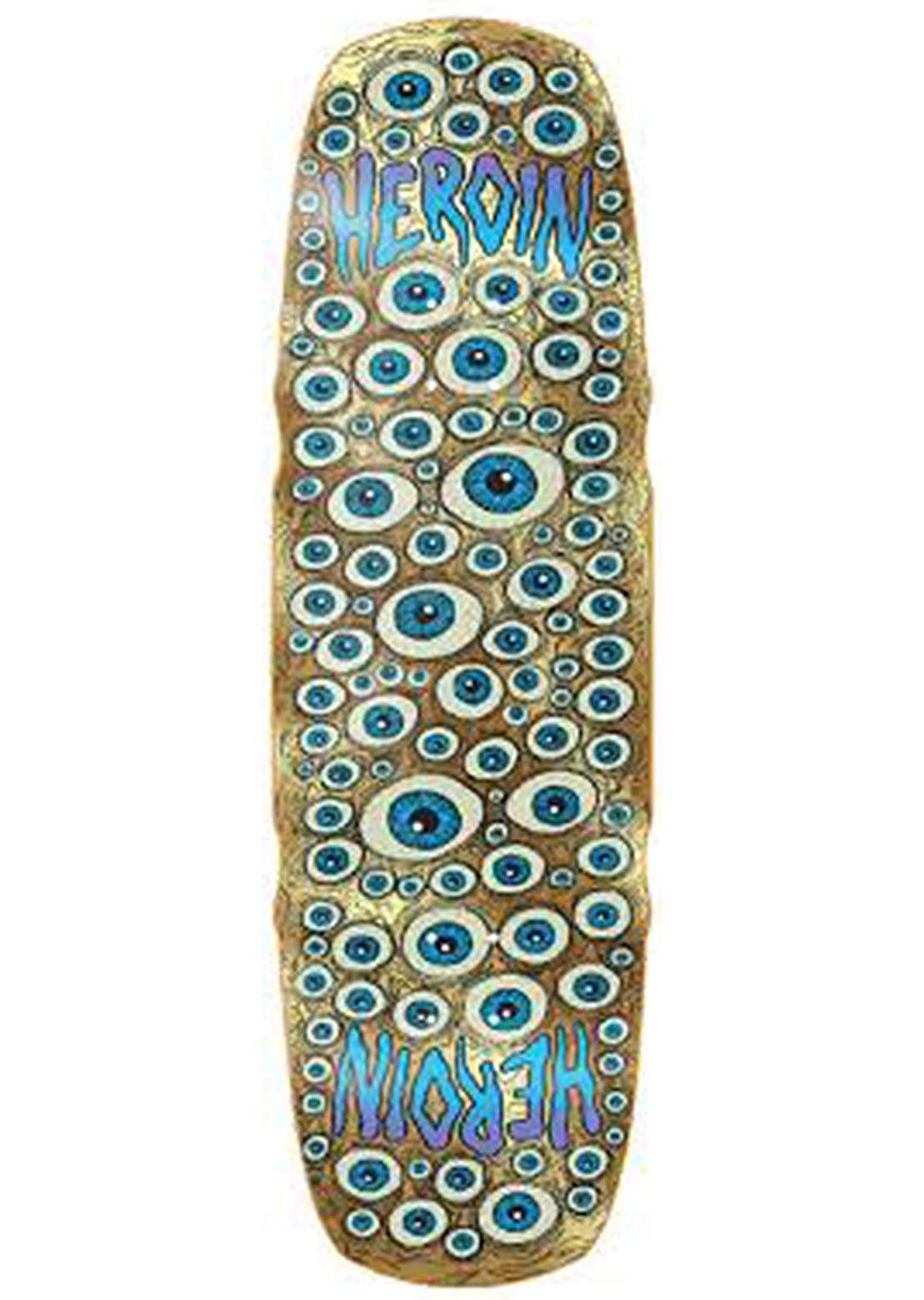 Heroin Unisex Seeing Double Mutated Skateboard Deck Gold