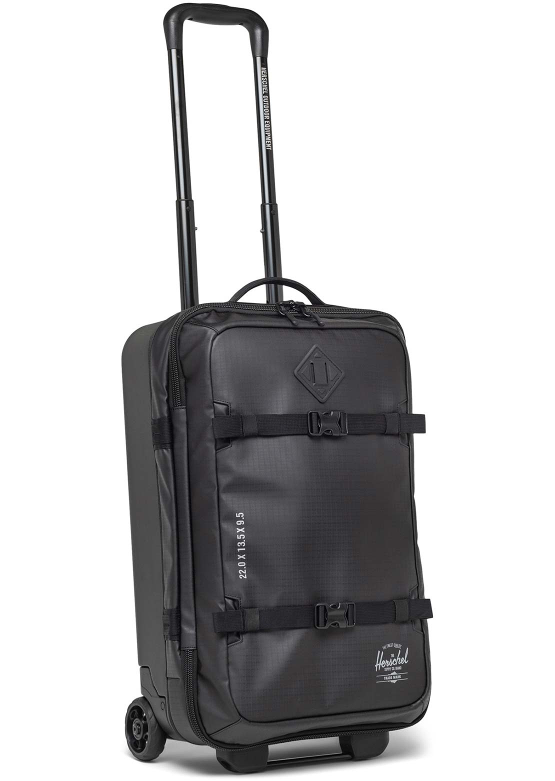 Herschel All Season Hybrid Large Carry On Roller Bag Black