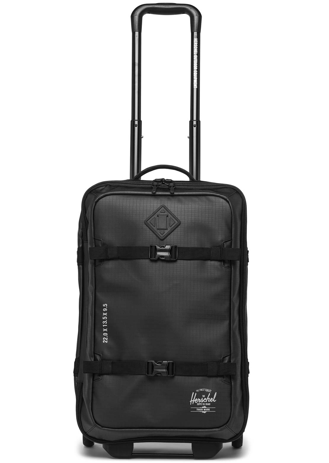 Herschel All Season Hybrid Large Carry On Roller Bag Black