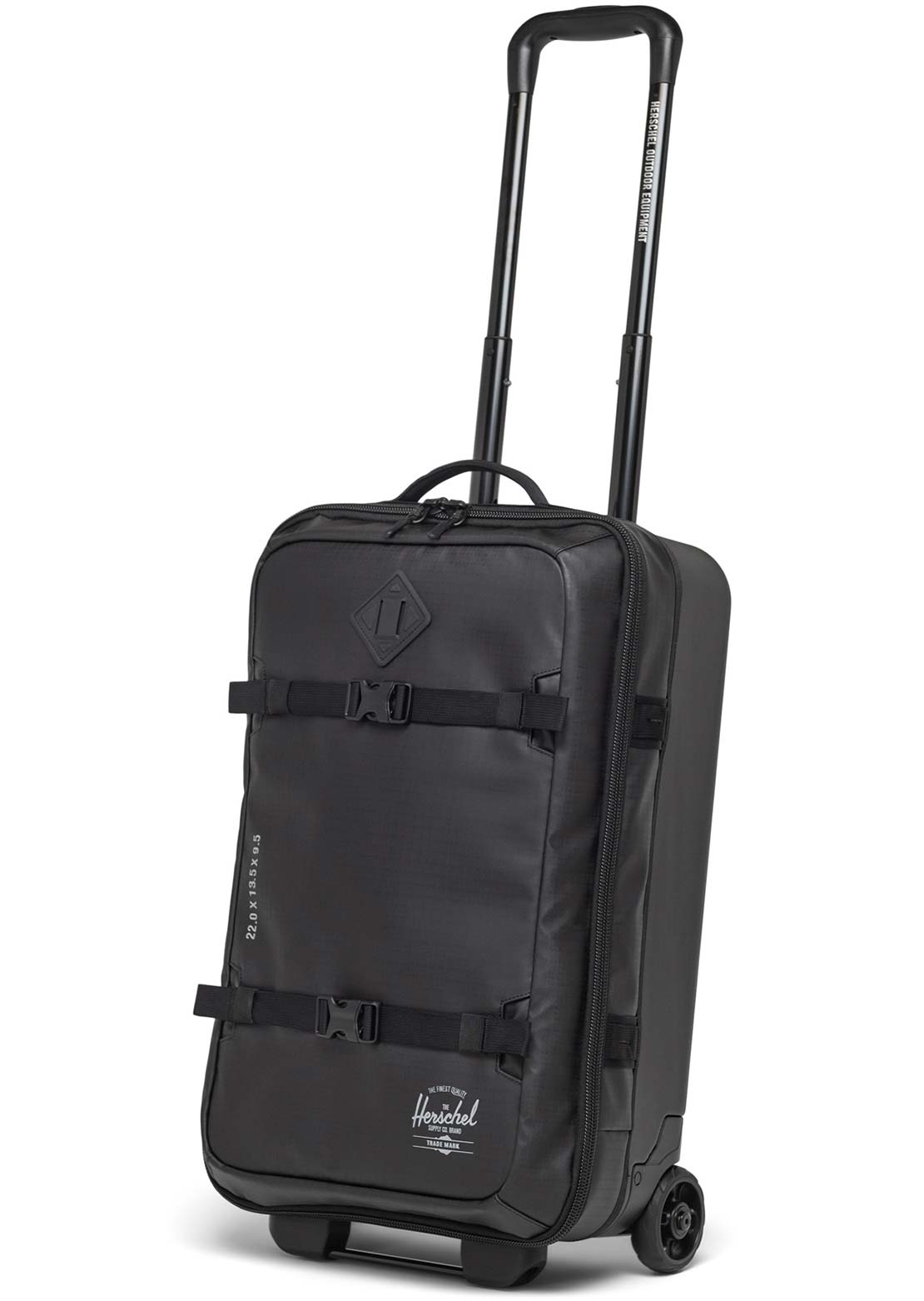 Herschel All Season Hybrid Large Carry On Roller Bag Black