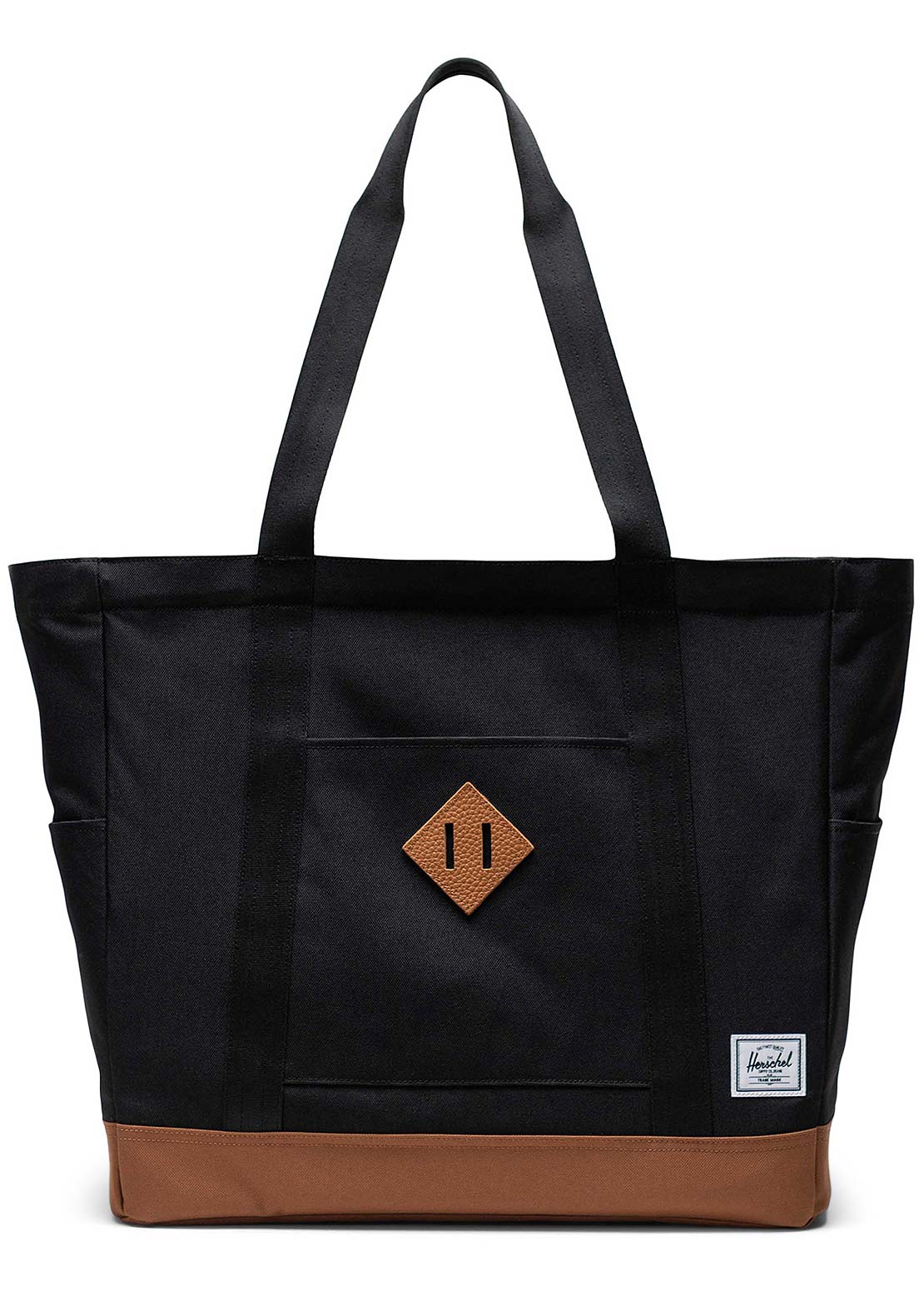 Herschel Heritage Tote Bag Black/Saddle Brown