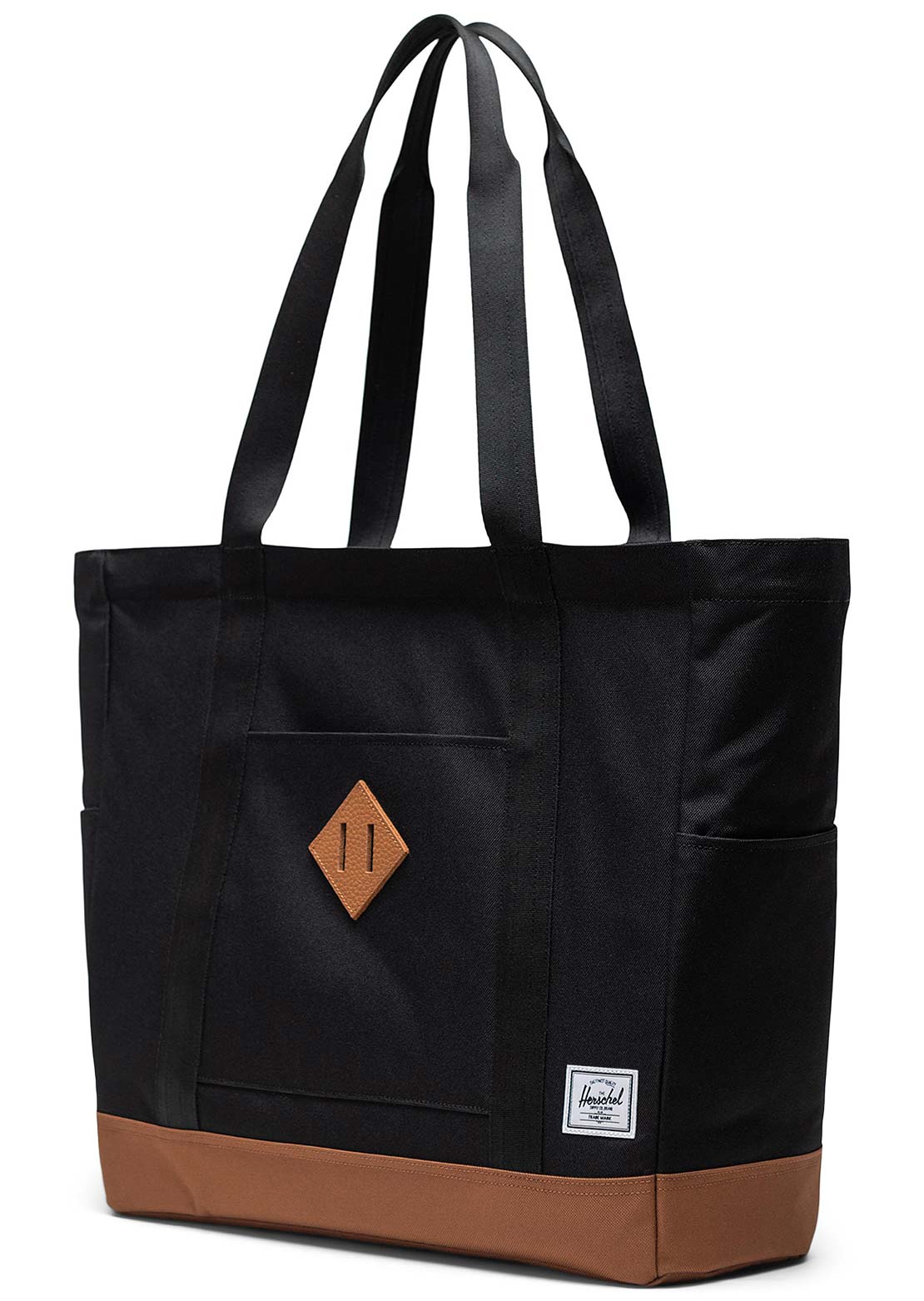 Herschel Heritage Tote Bag Black/Saddle Brown