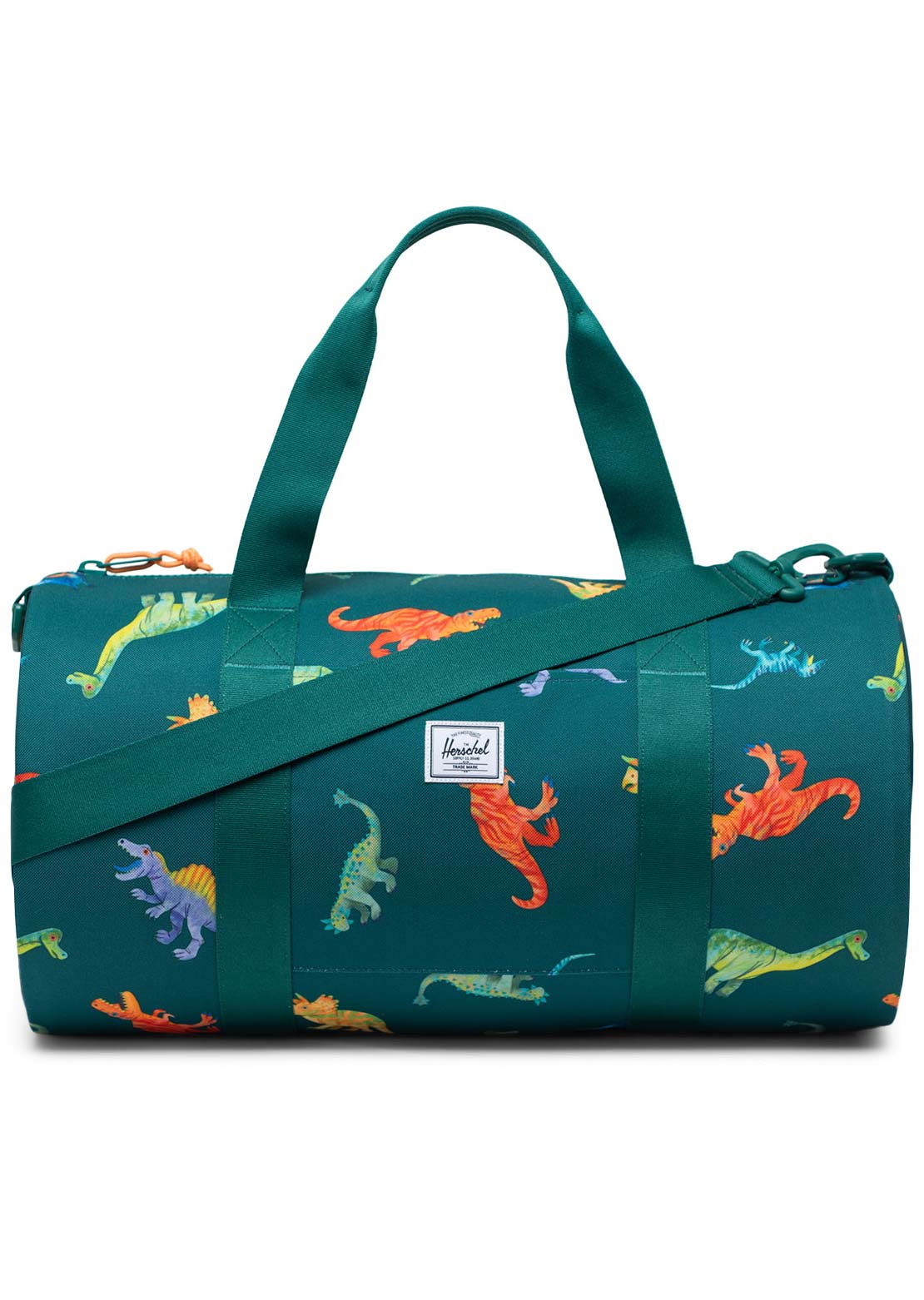 Herschel Junior Classic Duffle Bag Aventurine Watercolour Dinos