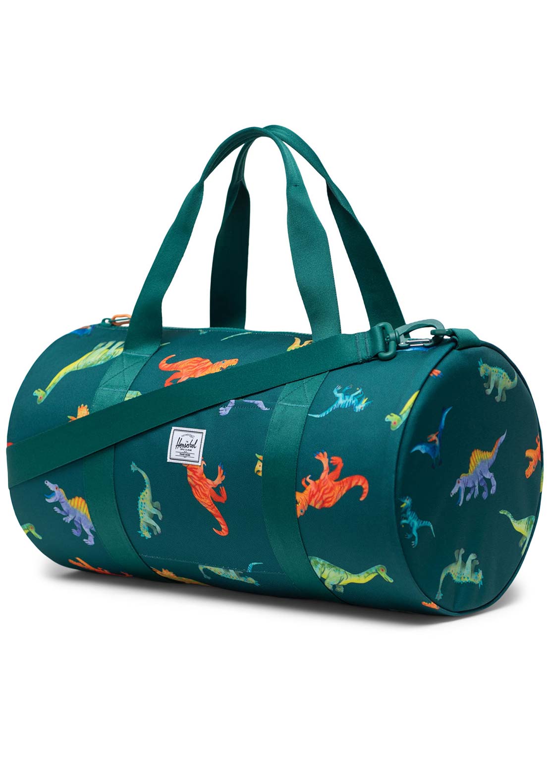 Herschel Junior Classic Duffle Bag Aventurine Watercolour Dinos