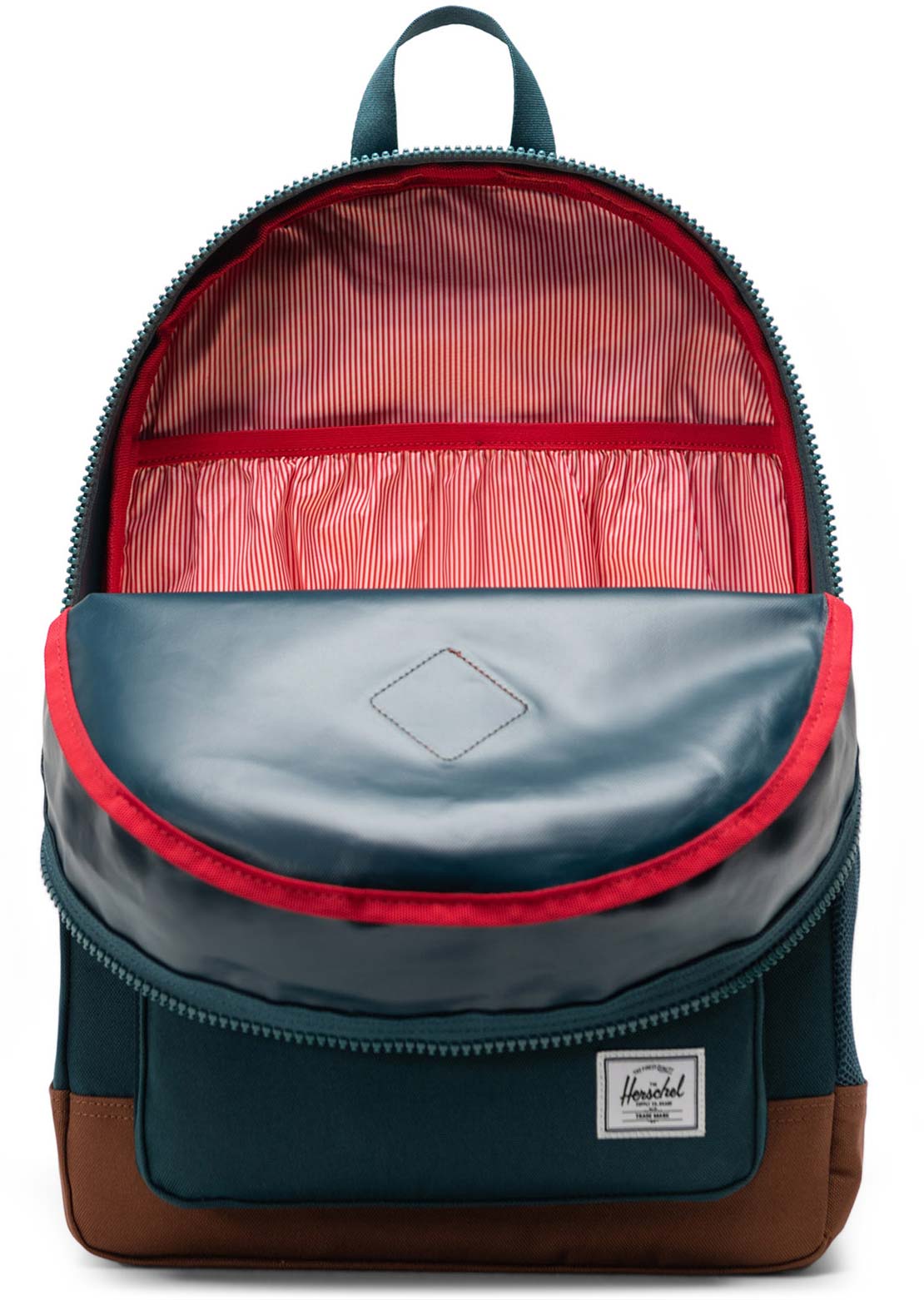 Herschel Junior Heritage Backpack Dark Sea/Saddle Brown