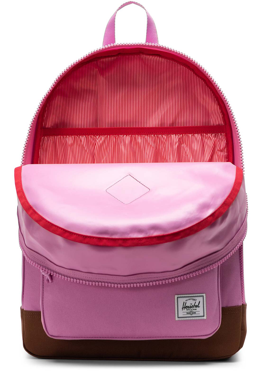 Herschel Junior Heritage Backpack Opera Mauve Saddle Brown