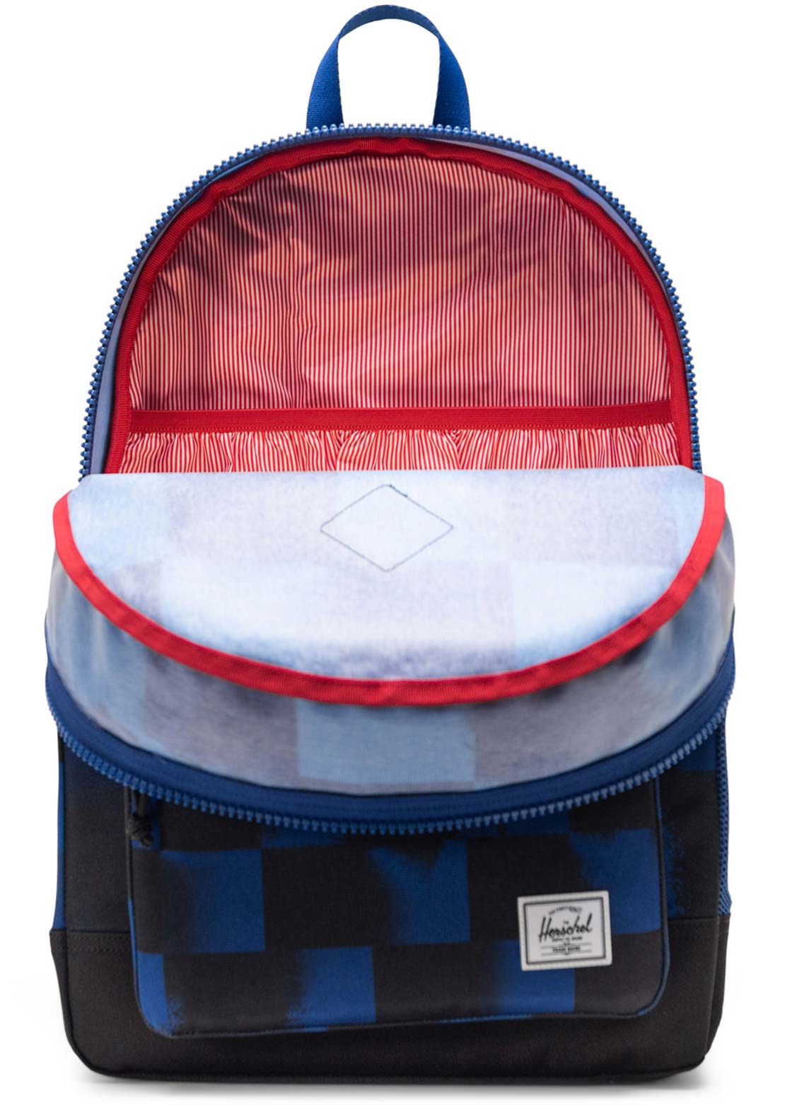 Herschel Junior Heritage Backpack Stencil Checker Sodalite Blue