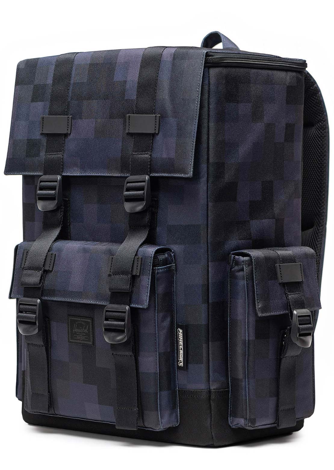 Herschel Junior Minecraft Little America Cube Backpack Black Block