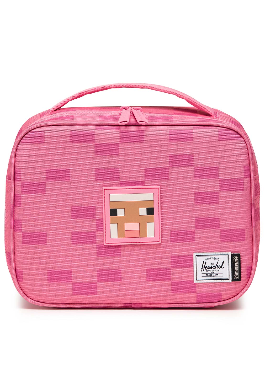 Herschel Junior Minecraft Little Pop Quiz Lunch Box Pink Sheep
