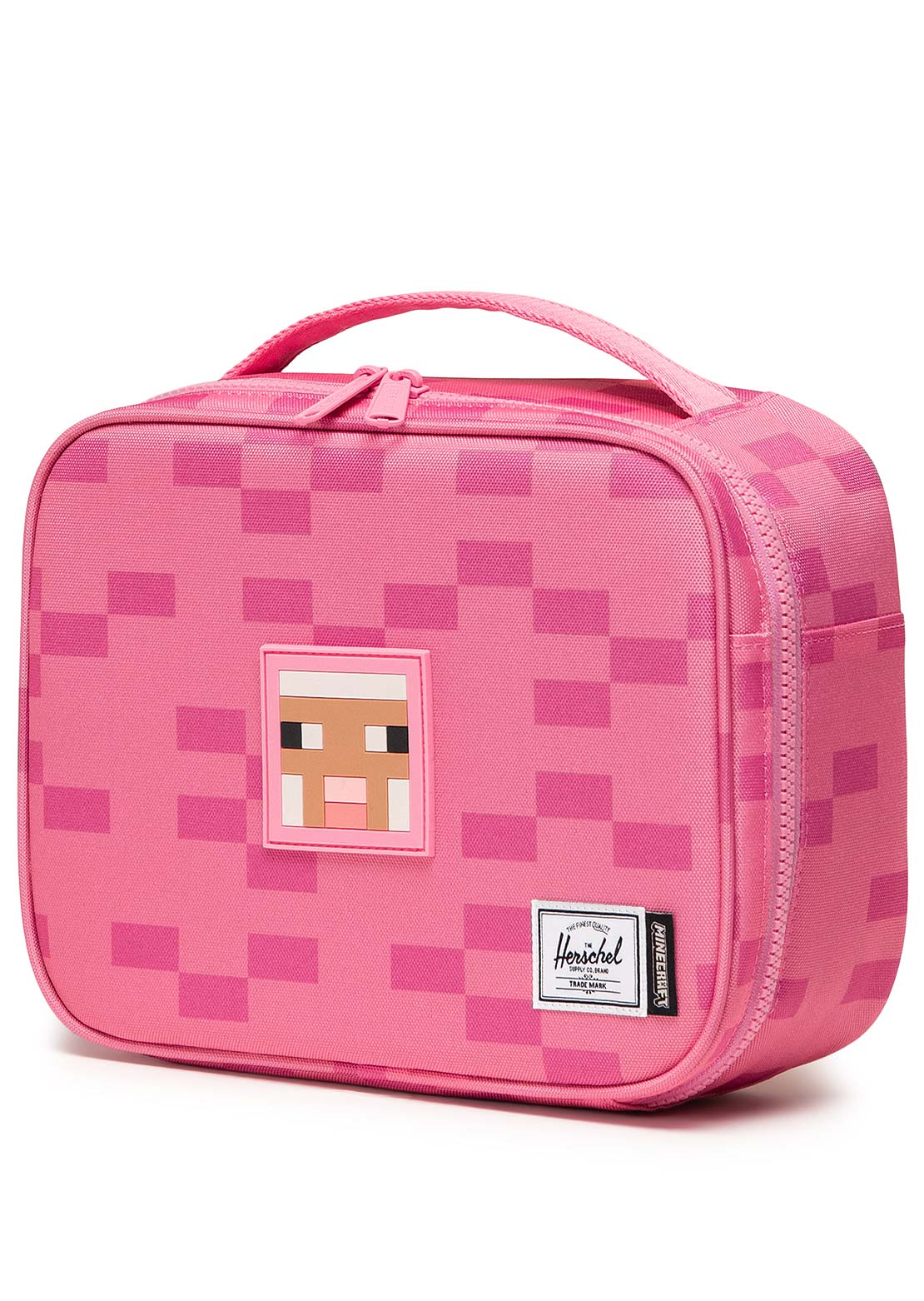 Herschel Junior Minecraft Little Pop Quiz Lunch Box Pink Sheep