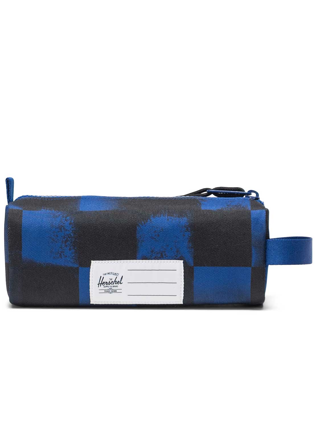 Herschel Junior Settlement Little Pencil Case Stencil Checker Sodalite Blue